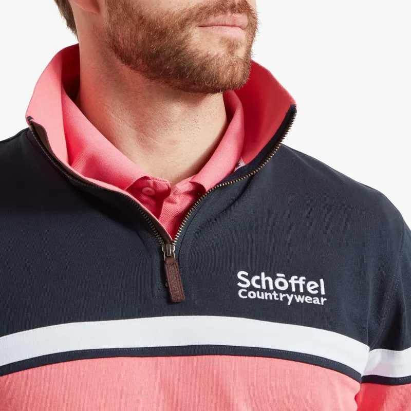 Schoffel Exmouth Heritage 1/4 Zip - Navy-1