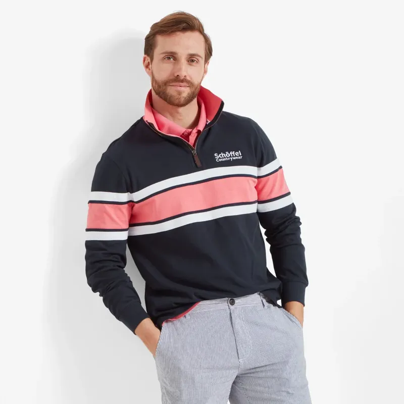 Schoffel Exmouth Heritage 1/4 Zip - Navy