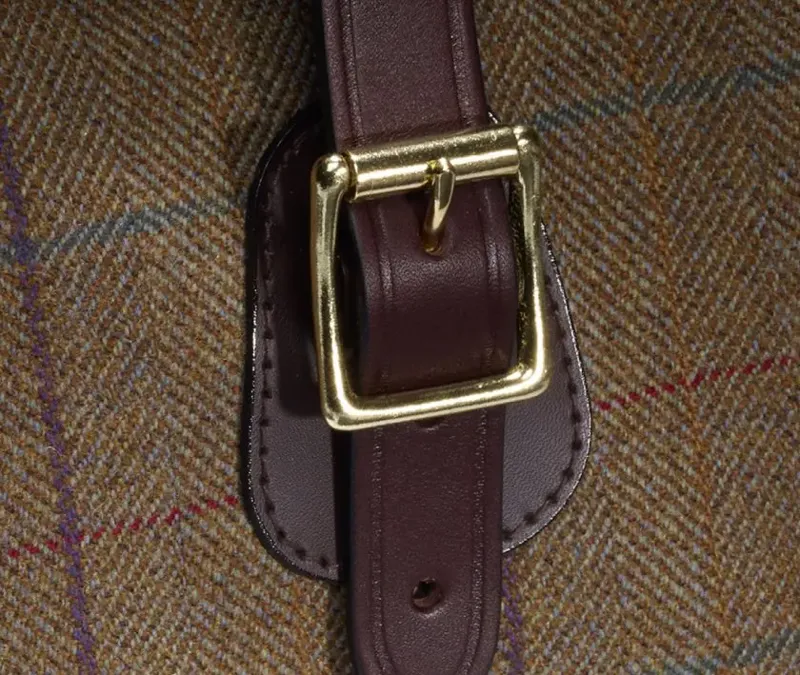 Croots Helmsley Tweed Cartridge Bag 100s Burgundy-2