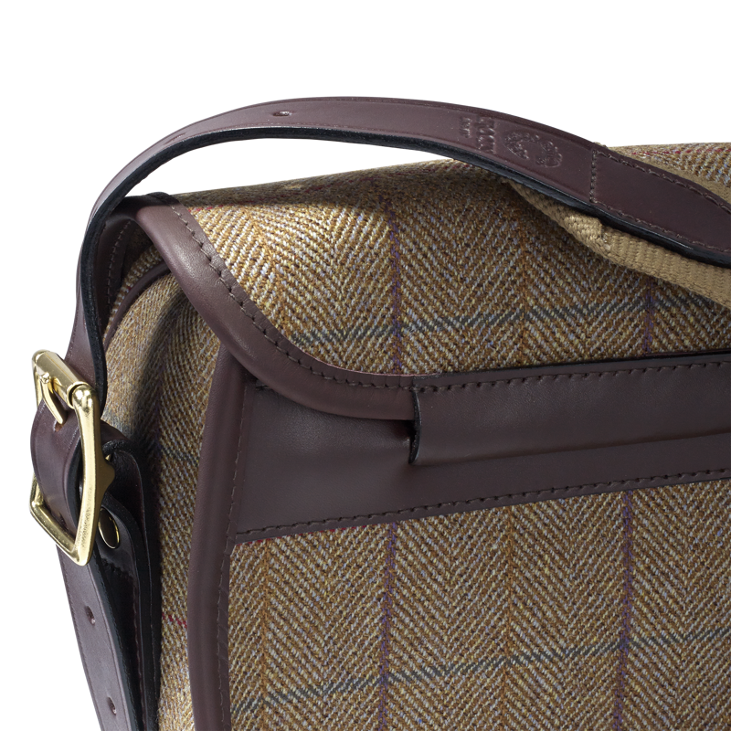 Croots Helmsley Tweed Cartridge Bag 100s Burgundy-3