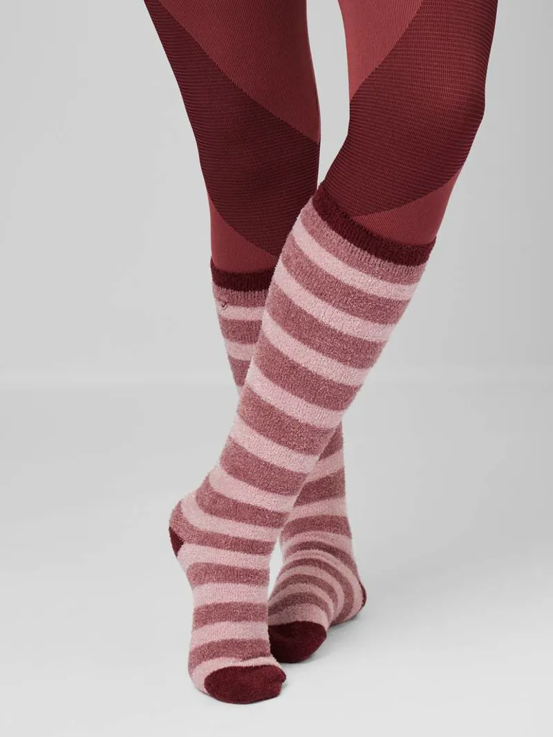 LeMieux Sophie Stripe Fluffies Socks - Orchid