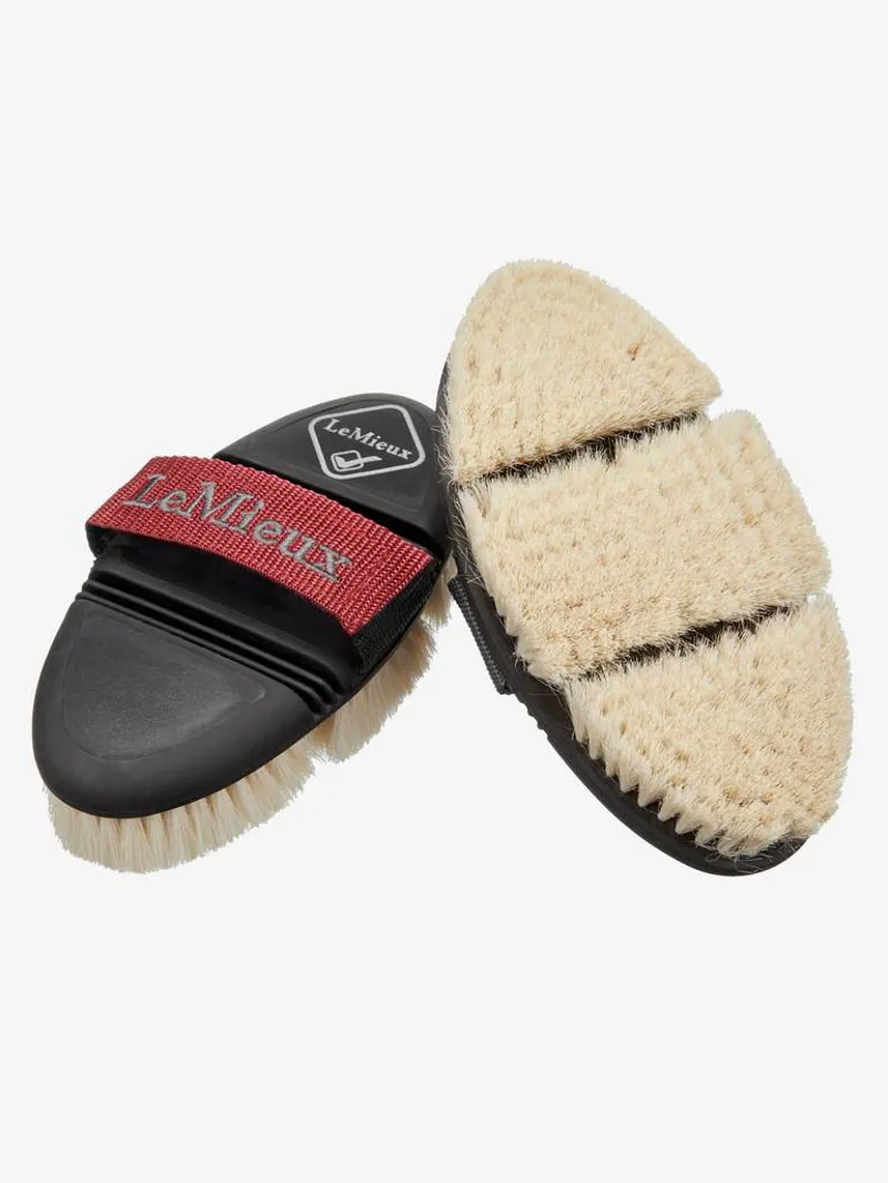 LeMieux Flexi Goat Hair Body Brush - Black