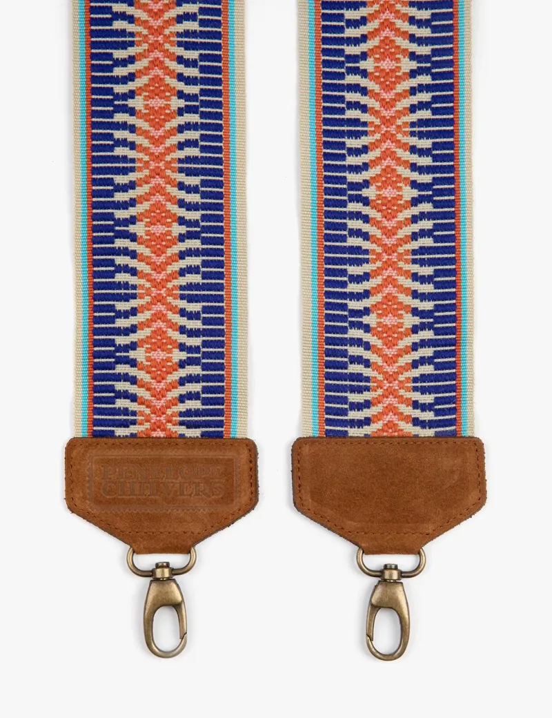 Penelope Chilvers Savannah Bag Strap - Blue/Multi