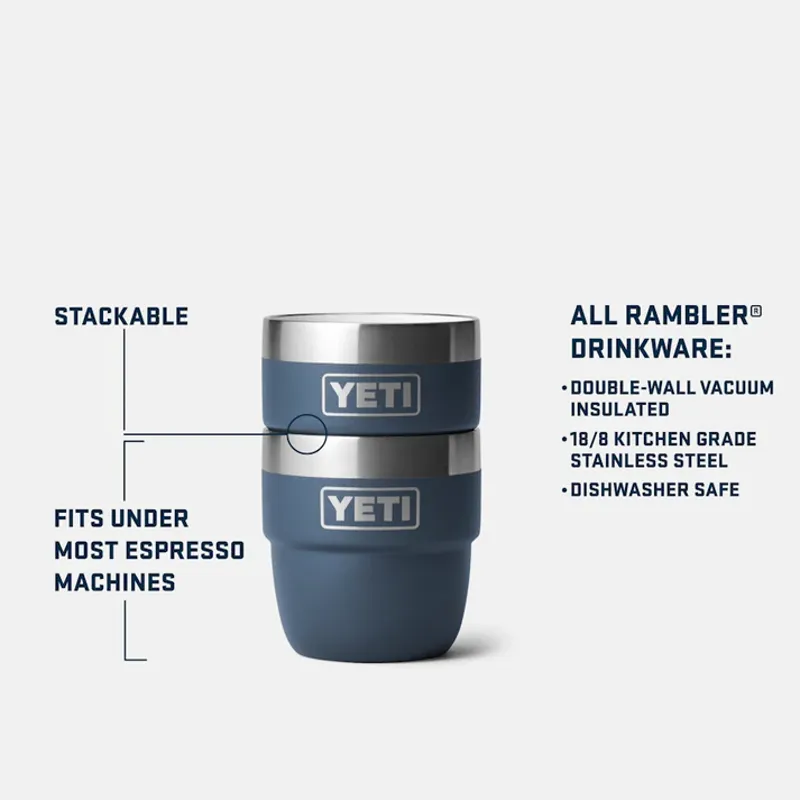 YETI Espresso Cup 4oz 2pk - Big Wave Blue-3