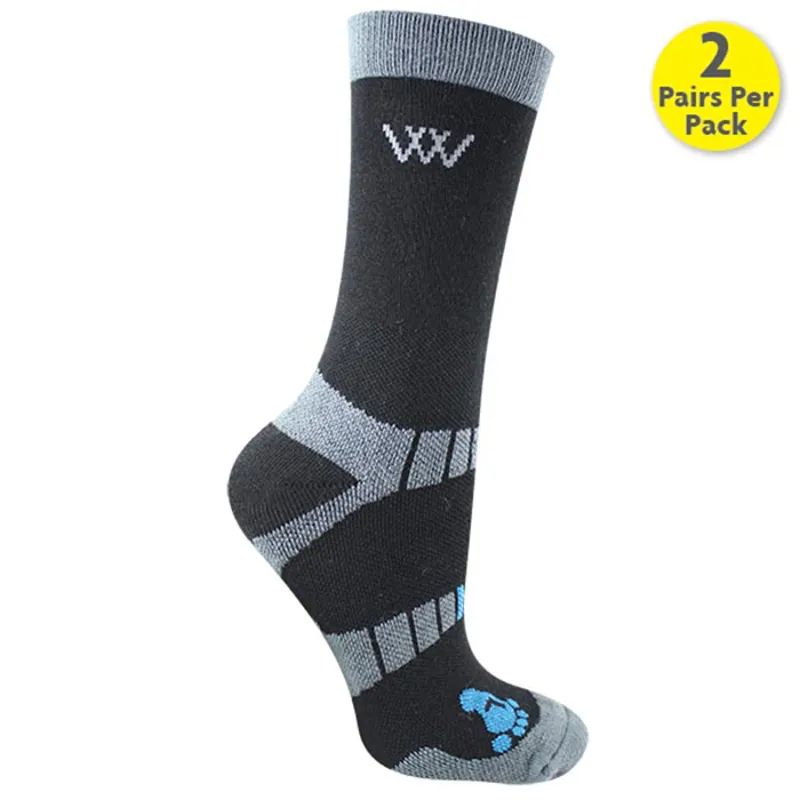 Woof Wear Bamboo Short Riding Socks - Black
