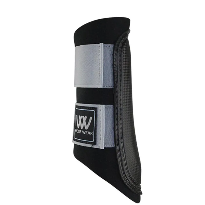 Woof Wear Club Brushing Boots - Black/Steel
