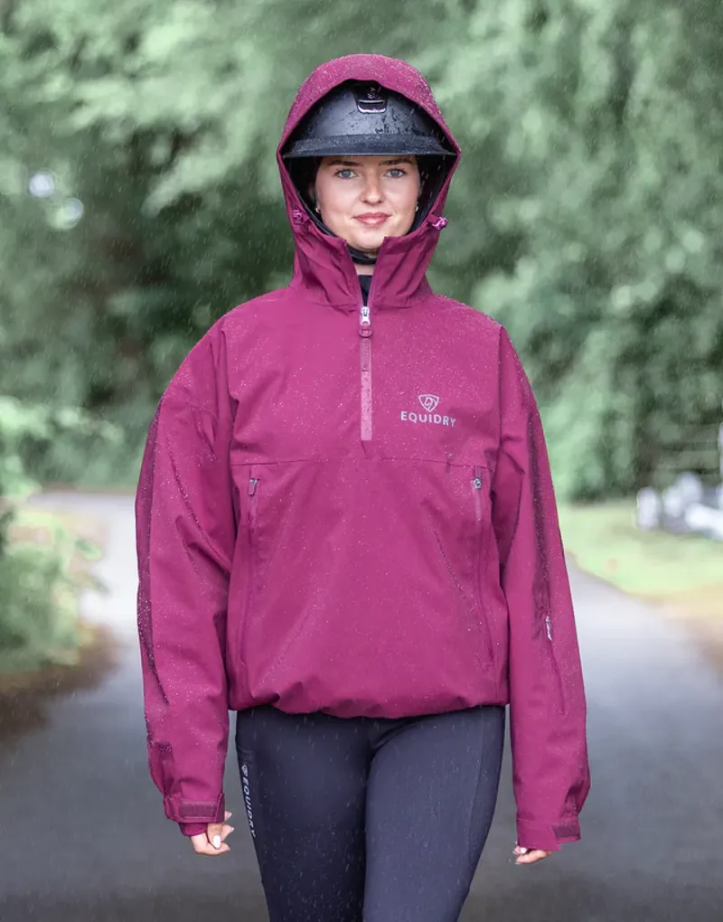 EQUIDRY Adult Storm Smock - Burgundy-2