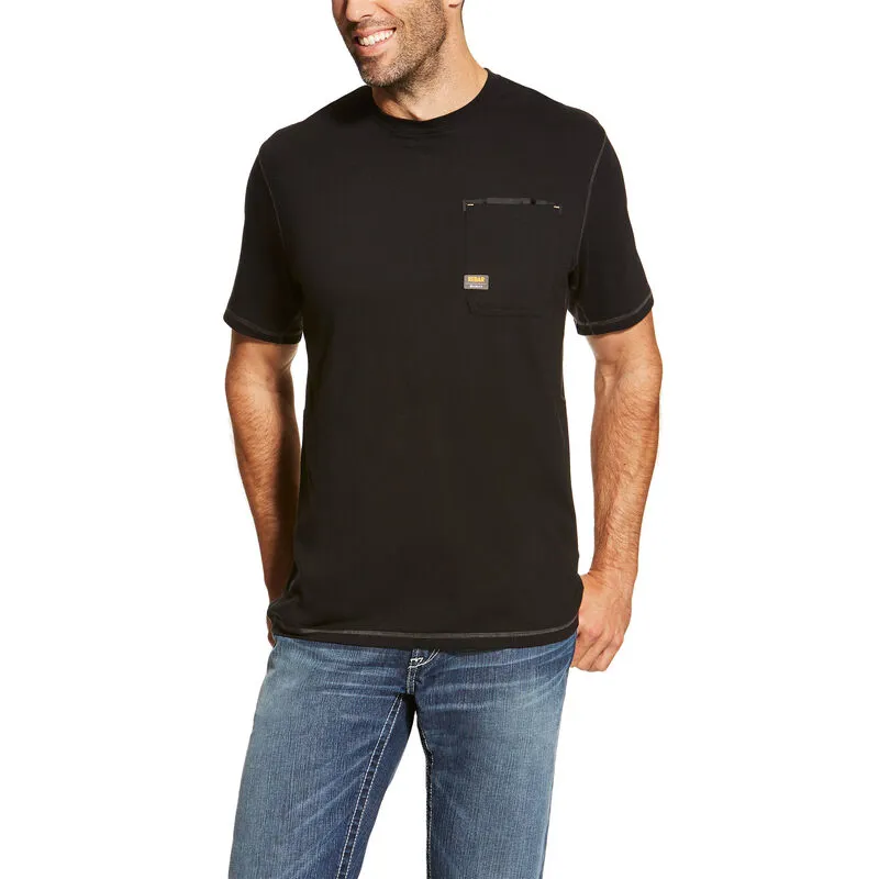 Ariat Men's Rebar Workman Short Sleeve T-Shirt - Black