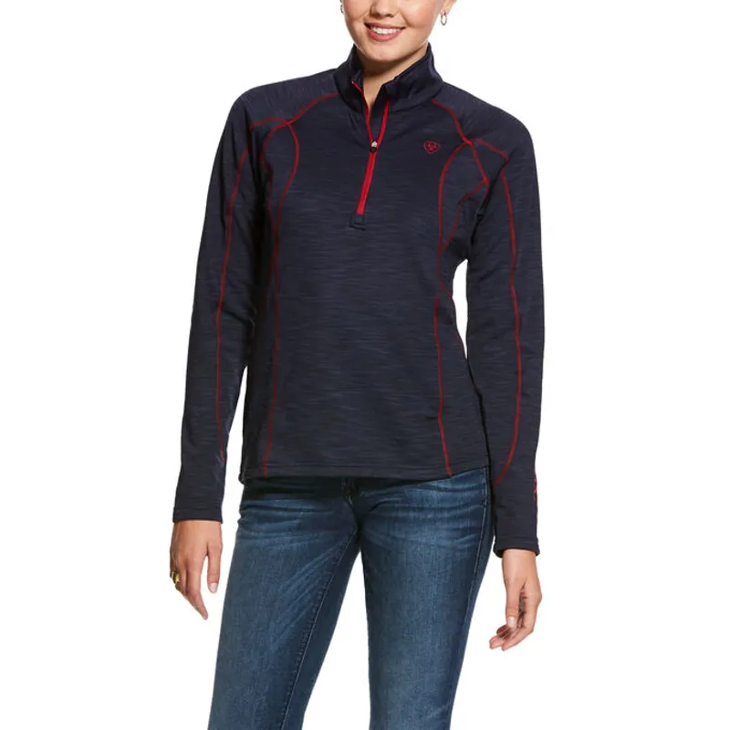 Ariat Conquest 1/2 Zip Top - Navy