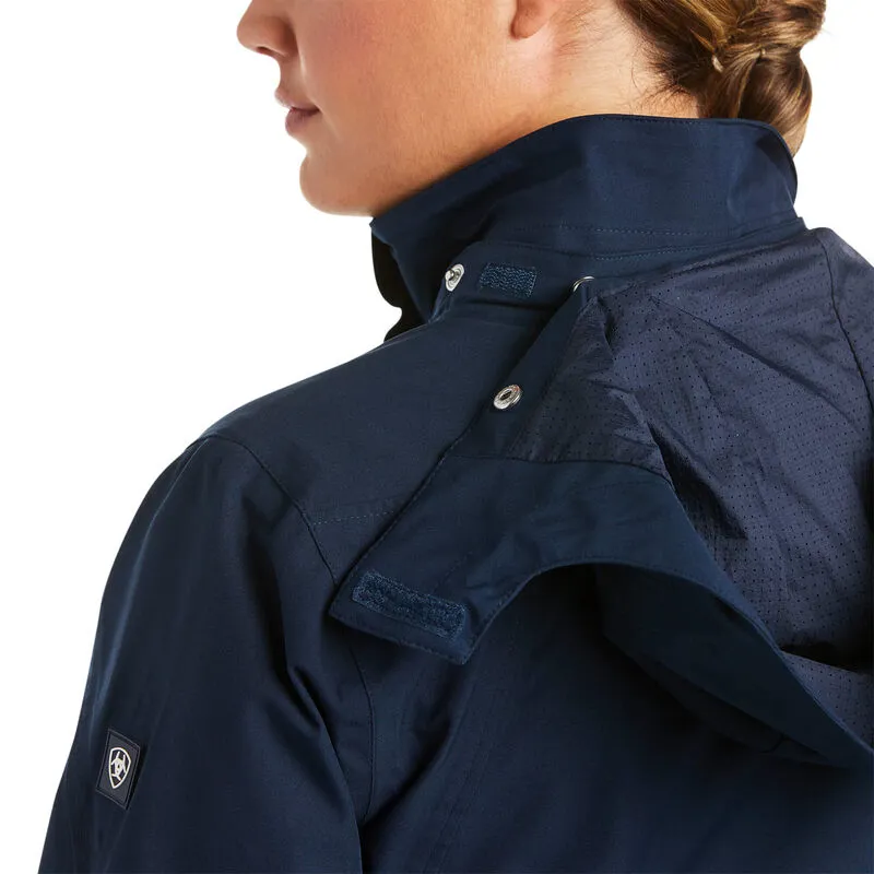 Ariat Coastal Ladies Waterproof Jacket - Navy-4