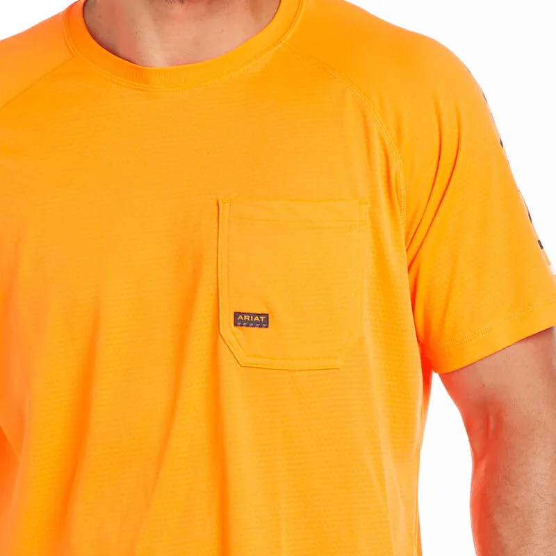 Ariat Rebar Heat Fighter T-Shirt - Neon Orange-2
