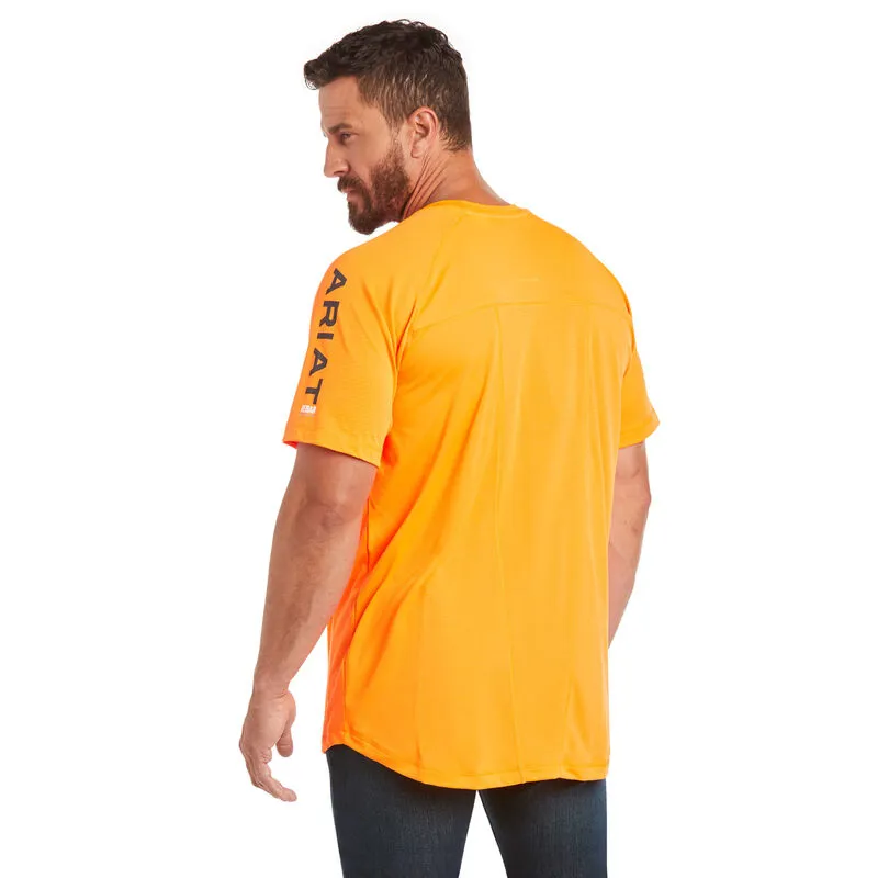 Ariat Rebar Heat Fighter T-Shirt - Neon Orange-3