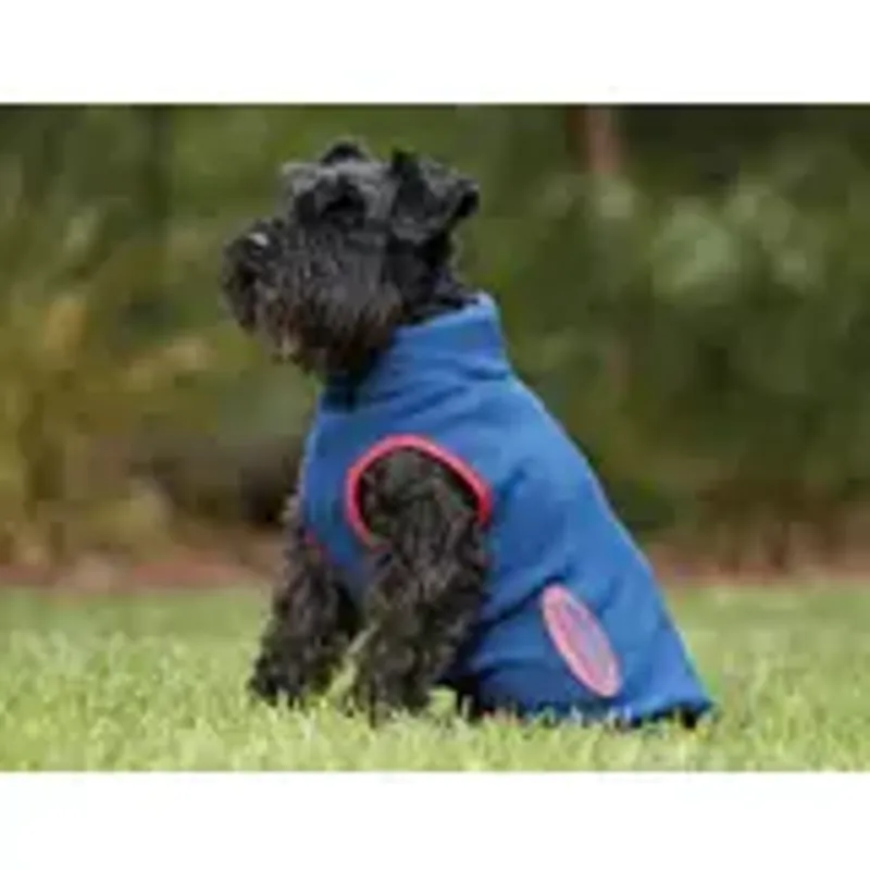 Weatherbeeta Comfitec Fleece Zip Dog Coat Navy/ Red-1
