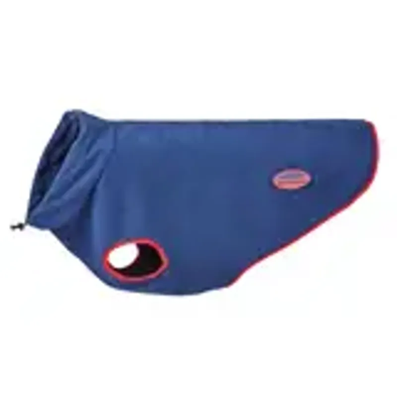 Weatherbeeta Comfitec Fleece Zip Dog Coat Navy/ Red-2