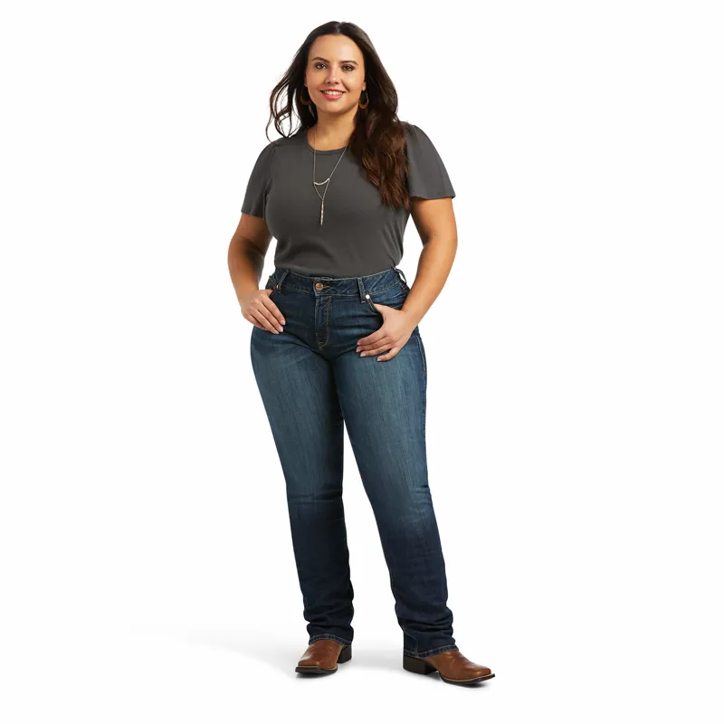 R.E.A.L Stackable Straight Leg Analise Jean - Burbank