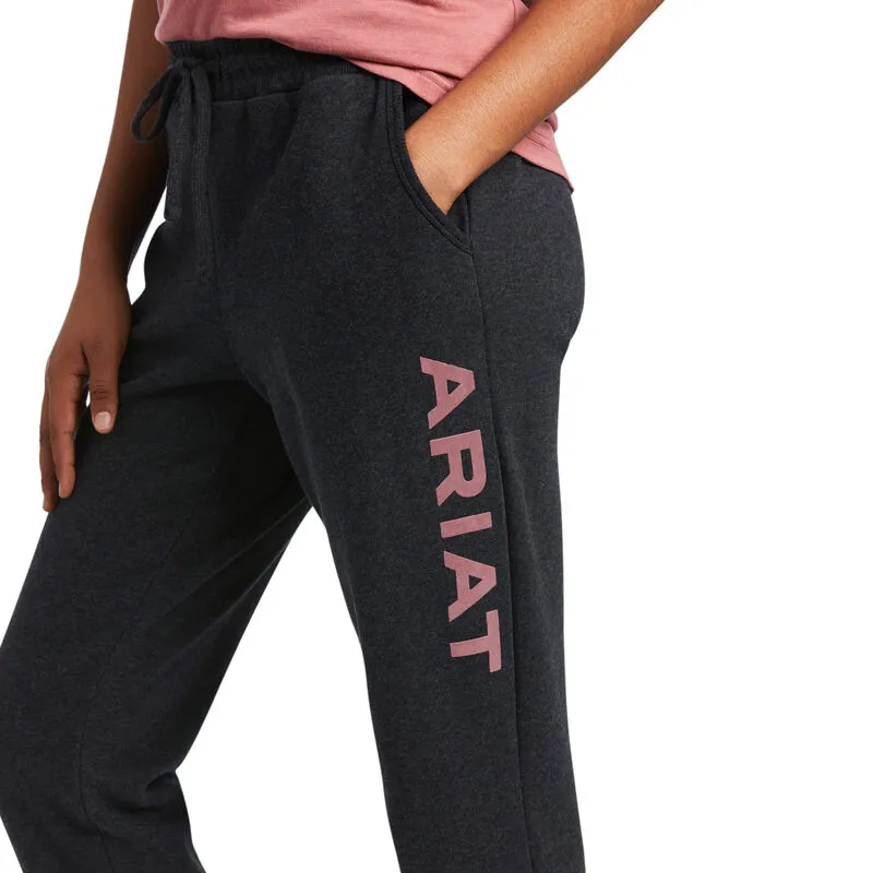 R.E.A.L Ariat Jogger Sweatpant - Heather Charcoal-2