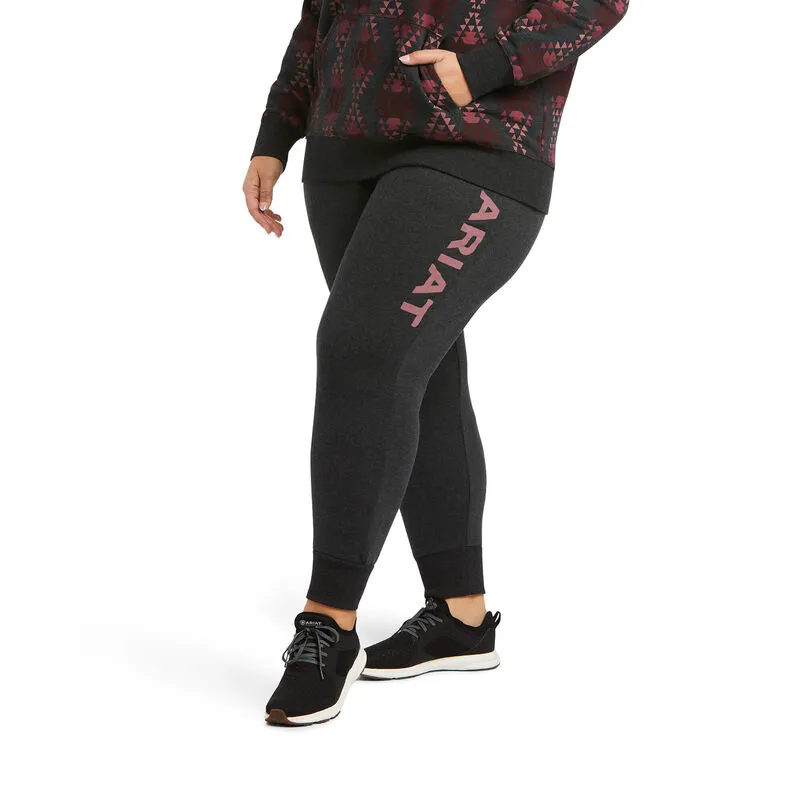 R.E.A.L Ariat Jogger Sweatpant - Heather Charcoal-1