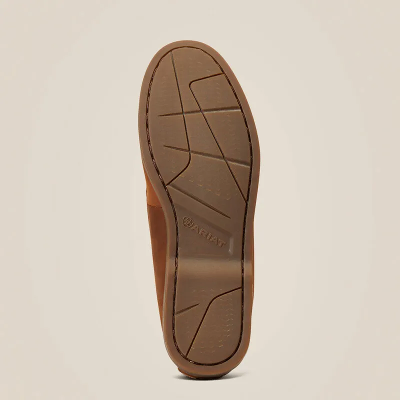 Ariat Ladies Azur Boat Shoe - Walnut-4