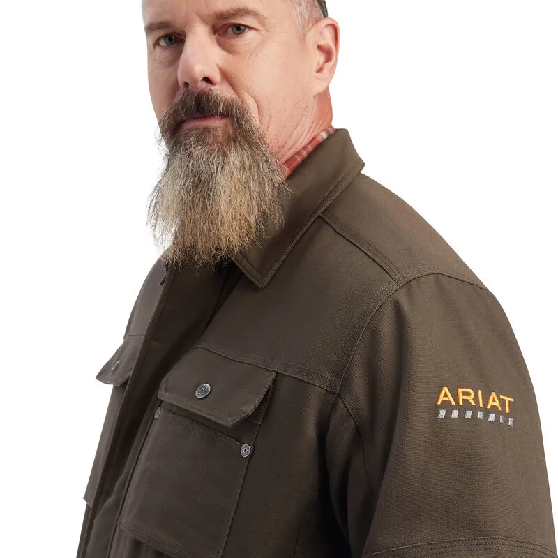Ariat Rebar Duracanvas Sherpa-Lined Coat - Wren-2