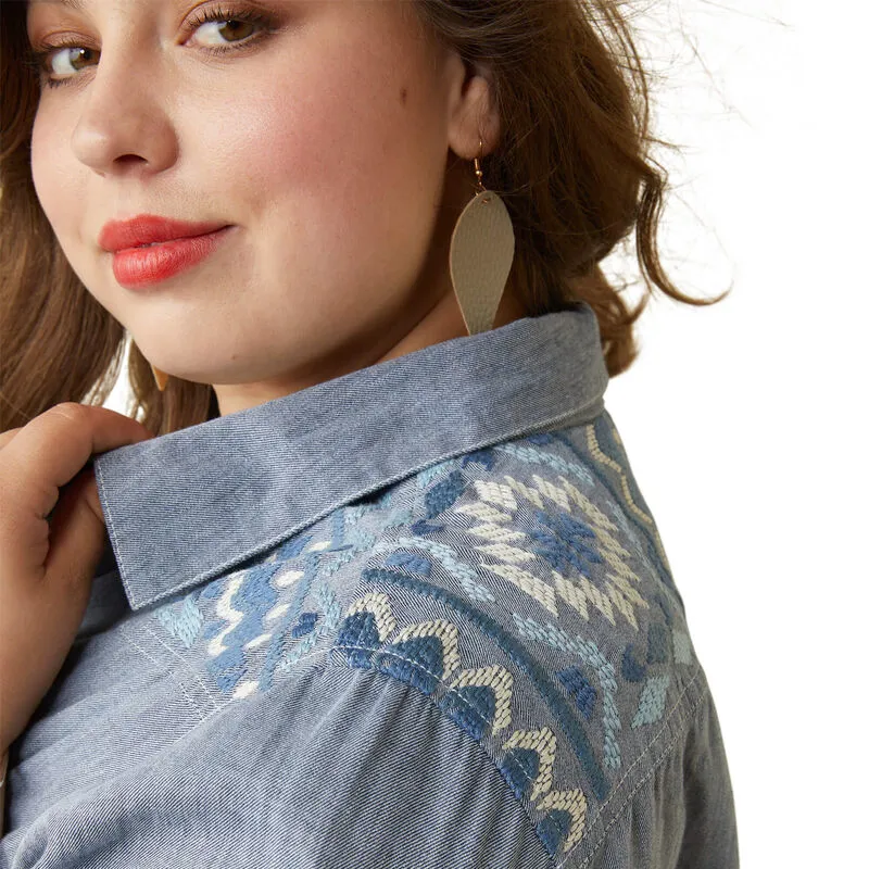 Ariat R.E.A.L Billie Jean Shirt - Cassidy Embroidered Chambray-9