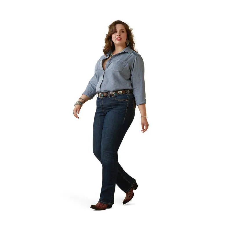 Ariat R.E.A.L Billie Jean Shirt - Cassidy Embroidered Chambray-7