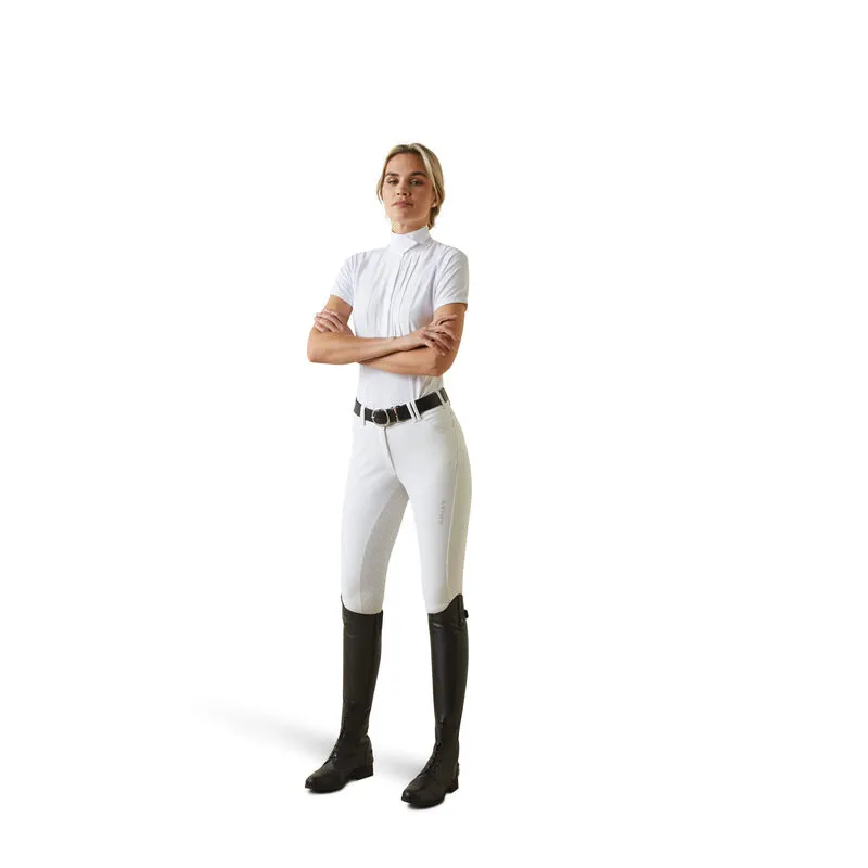 Ariat Luxe Short Sleeve Show Shirt - White-1
