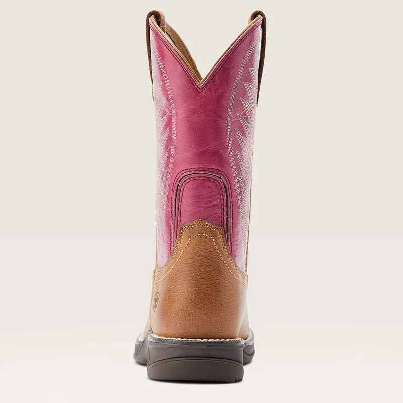 Ariat Ladies Anthem Round Toe II - Distressed Natural/Rosebud-4