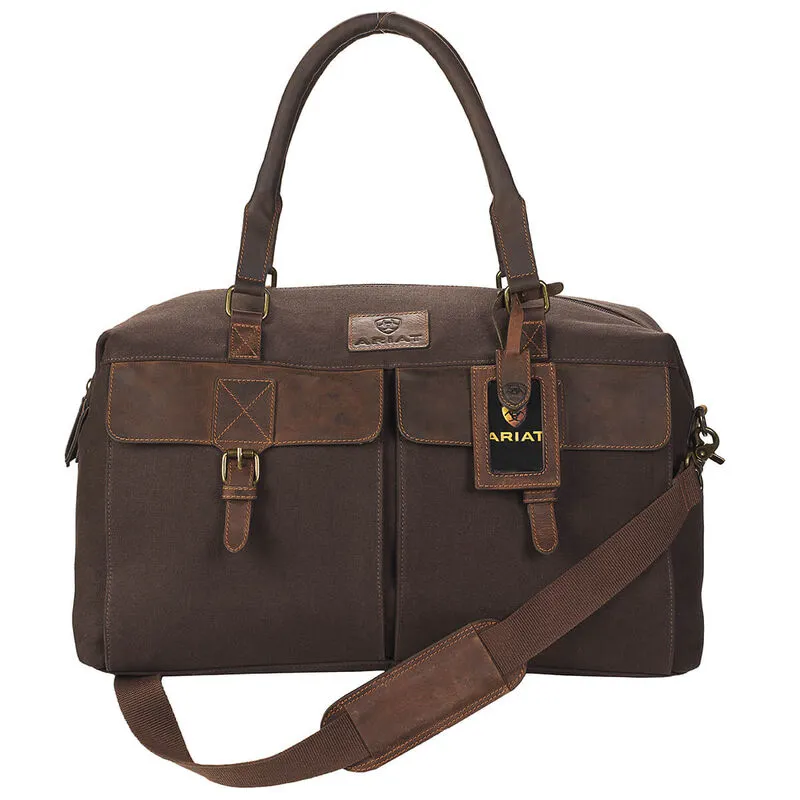 Ariat Canvas Duffle Bag - Brown