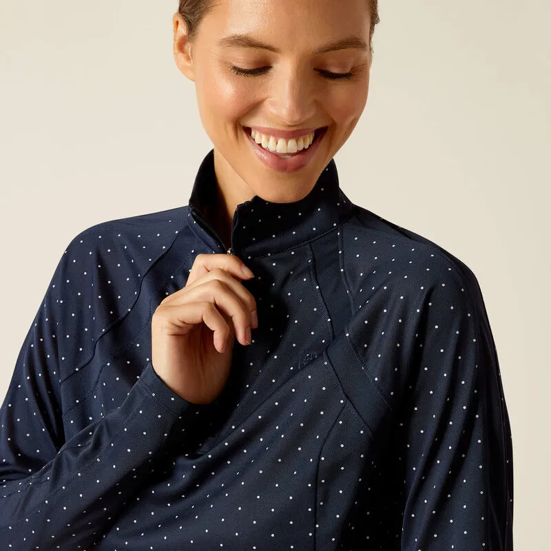 Ariat Sunstopper 3.0 Baselayer - Navy Dot-1