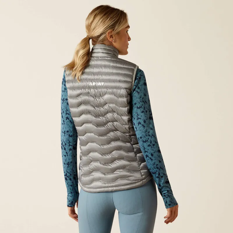 Ariat Ladies Ideal Down Vest - Iridescent Ultimate Grey-1