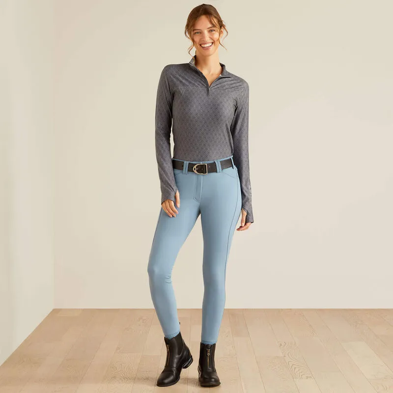 Ariat Ladies Lowell 3.0 1/4 Zip LS Baselayer - Quiet Shade Doy-1