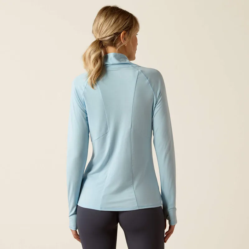 Ariat Ladies Venture LS Baselayer - Cerulean-2