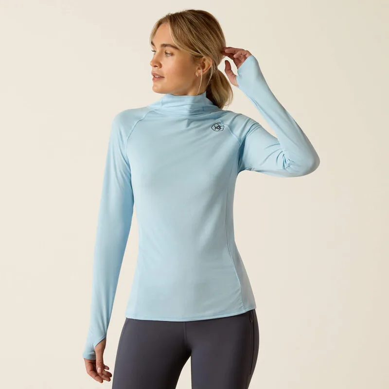 Ariat Ladies Venture LS Baselayer - Cerulean