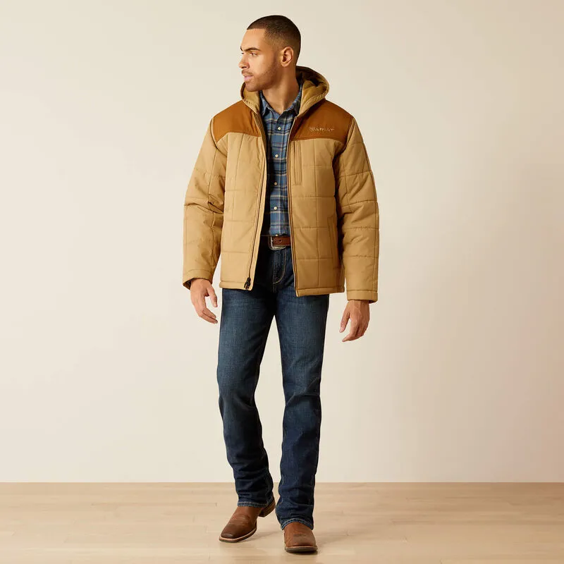 Ariat Crius Hooded Insulated Jacket - Kelp/Rubber-1