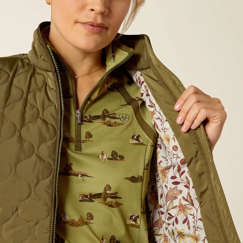 Ariat Ladies Ashley 2.0 Insulated Vest - Winter Moss-1