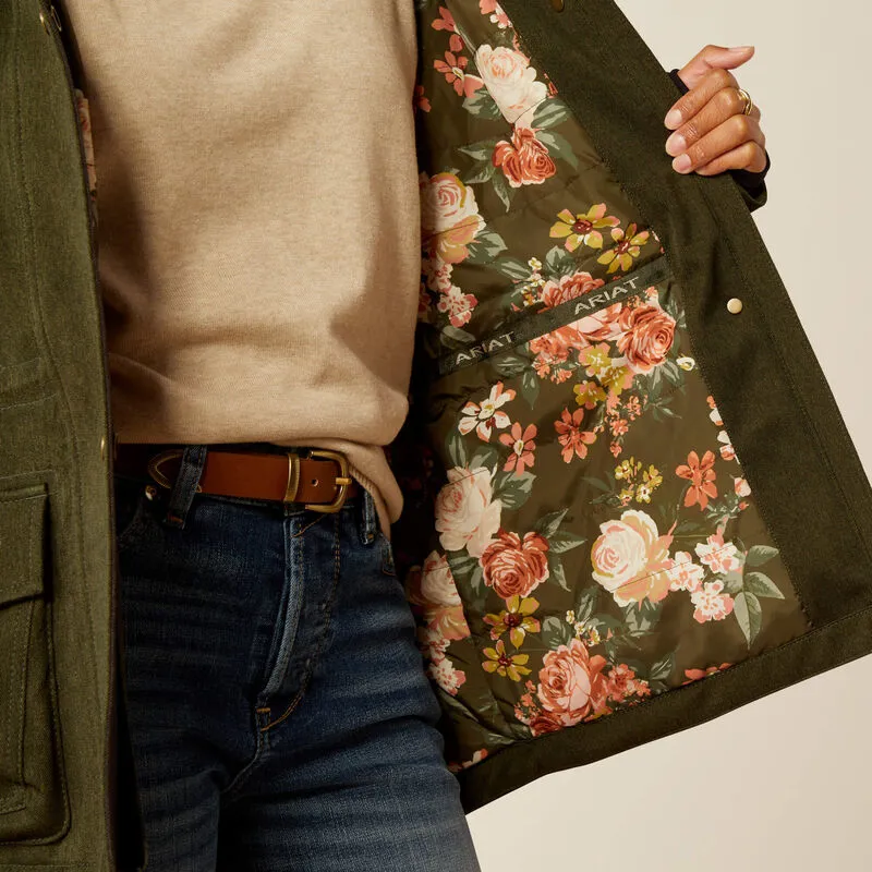 Ariat Ladies Rhodium H2O Insulated Parka - Rosin-2