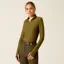 Ariat Ladies Lowell 3.0 1/4 Zip LS Baselayer - Winter Moss