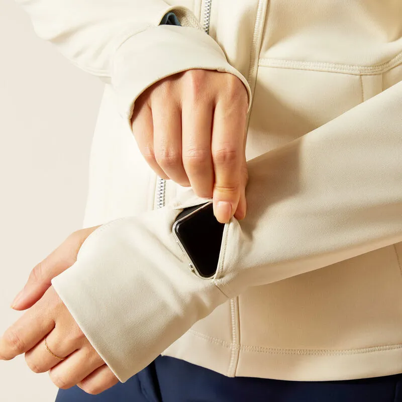 Ariat Ladies Zaphus Full Zip Sweatshirt - Summer Sand-3