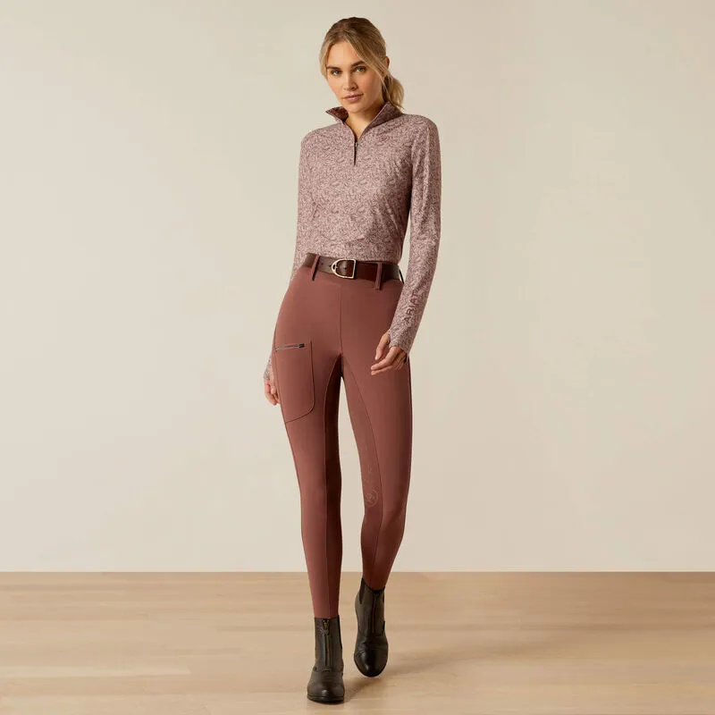 Ariat Ladies Lowell 3.0 1/4 Zip LS Baselayer - Abstract Floral-3