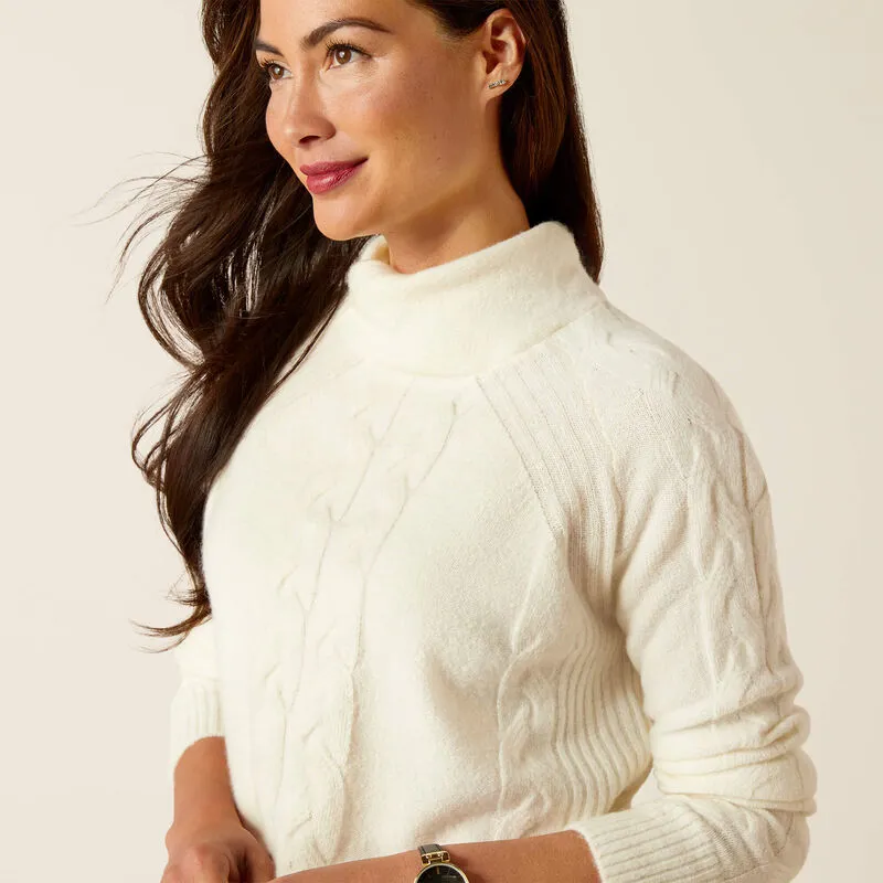 Ariat Ladies Novato Sweater - Vanilla Ice-4