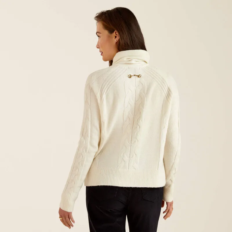 Ariat Ladies Novato Sweater - Vanilla Ice-2