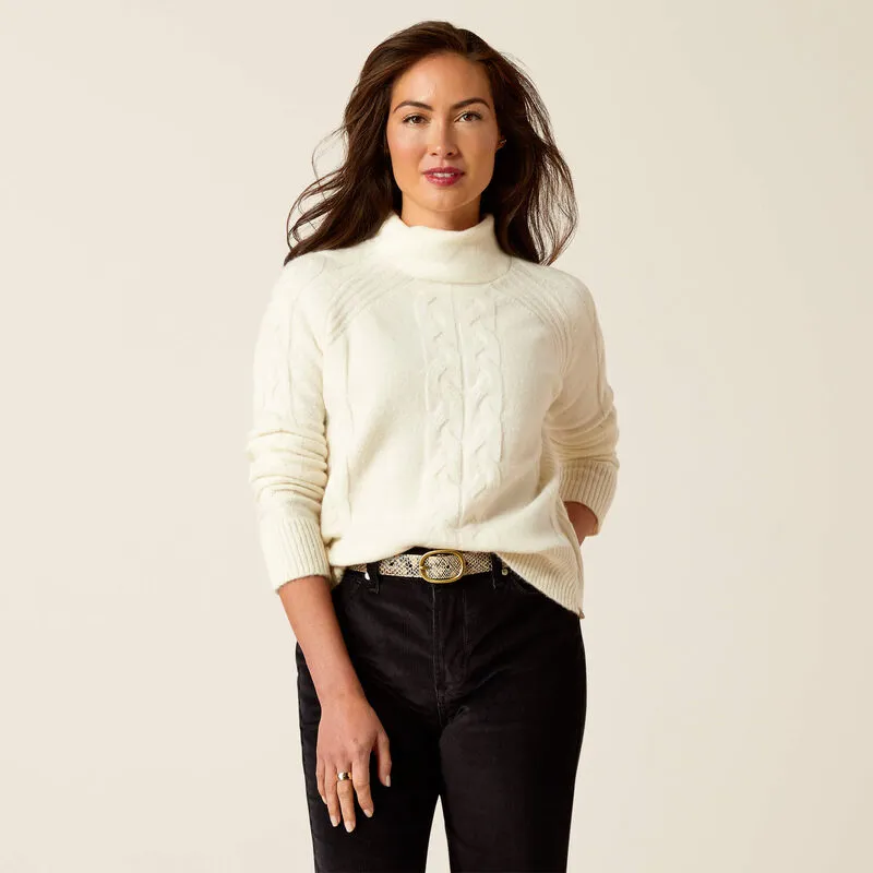 Ariat Ladies Novato Sweater - Vanilla Ice