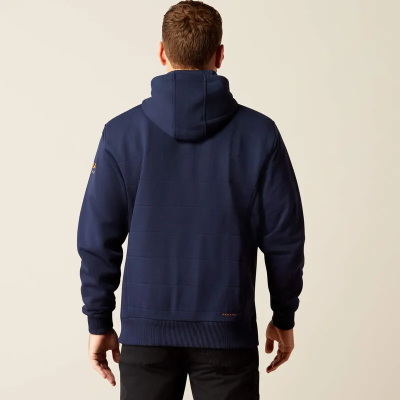 Ariat Rebar All-Weather Ins Full Zip Hood - Navy-3