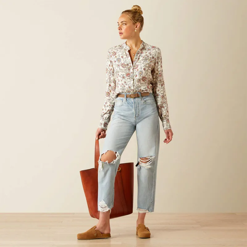 Ariat Ladies Clarion Blouse - Paisley Perennial-1