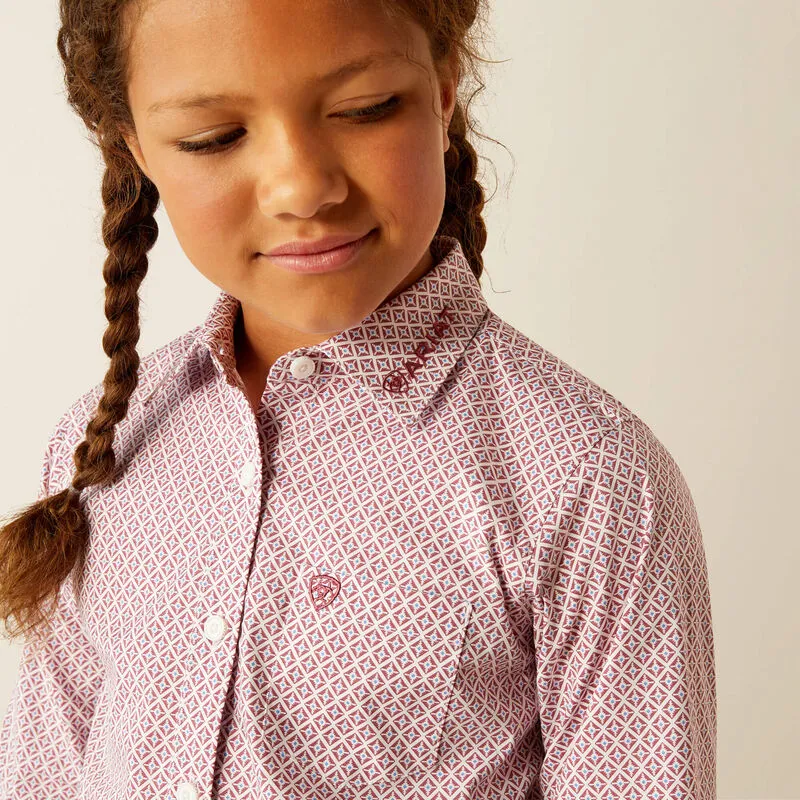 Ariat Youth Team Kirby Shirt - Finleigh Geo Print-1