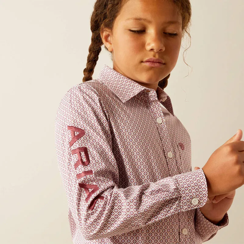Ariat Youth Team Kirby Shirt - Finleigh Geo Print-4