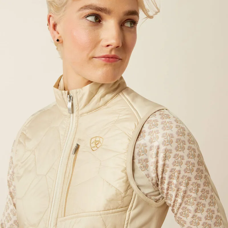 Ariat Ladies Fusion Insulated Vest - Almond Milk-1