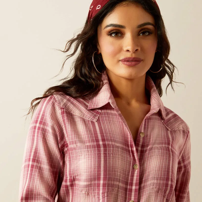 Ariat Ladies Billie Jean Shirt - Delilah Plaid-3
