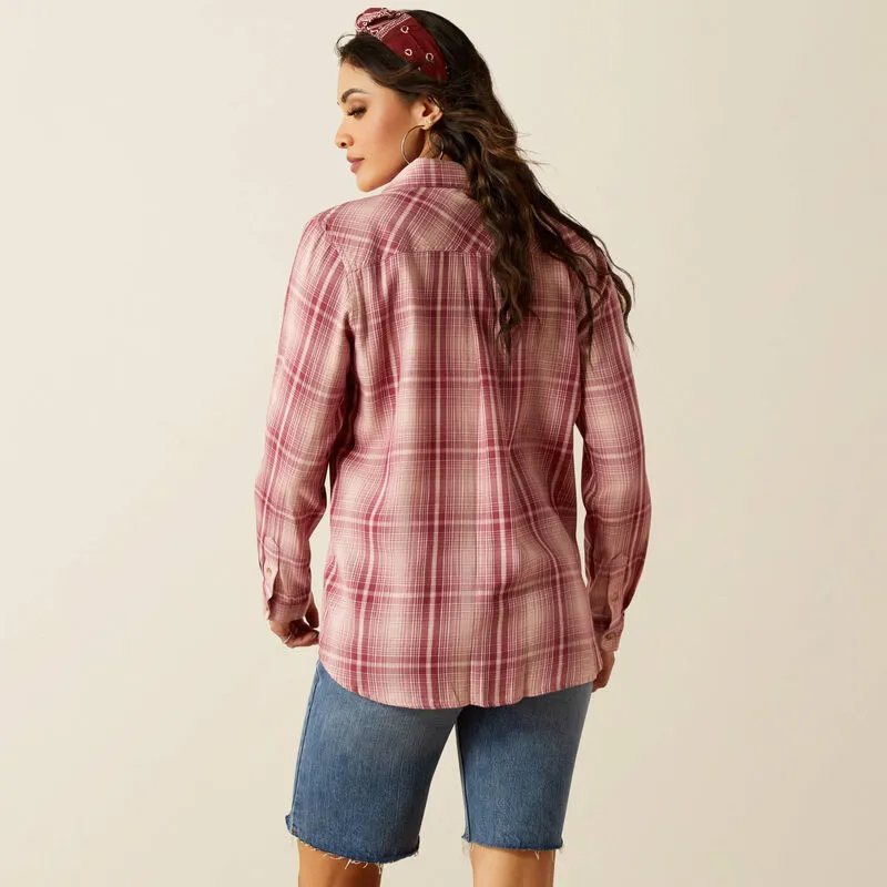 Ariat Ladies Billie Jean Shirt - Delilah Plaid-1