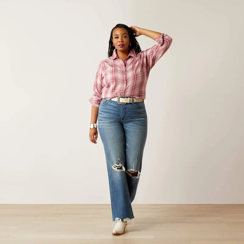 Ariat Ladies Billie Jean Shirt - Delilah Plaid-4